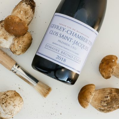 Steinpilze und ein Wein von der Domaine Bruno Clair