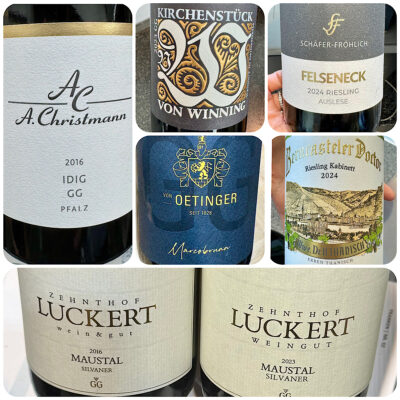 Collage Weinflaschen